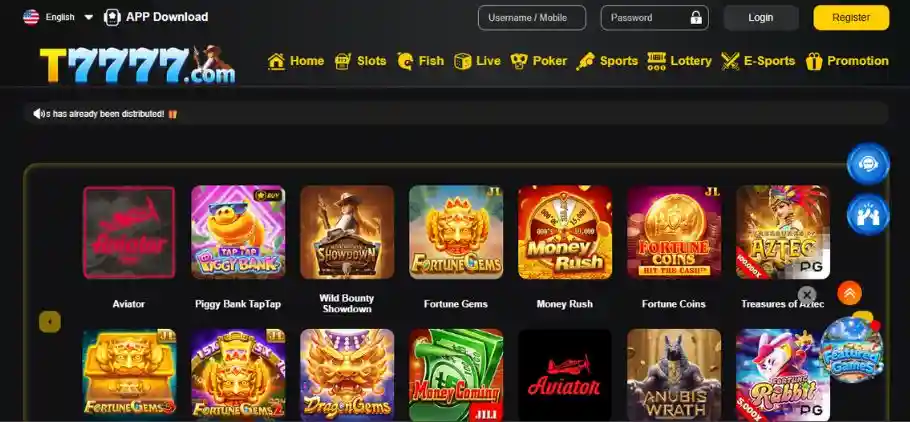 T7777 Game APK Dwnload